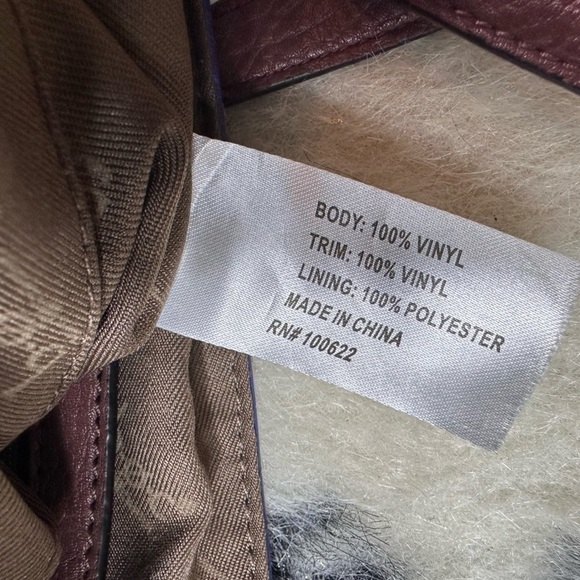 B.O.C Born Concept Women's Blue and Brown Leather Y2K Crossbody Satchel Purse - Picture 13 of 15